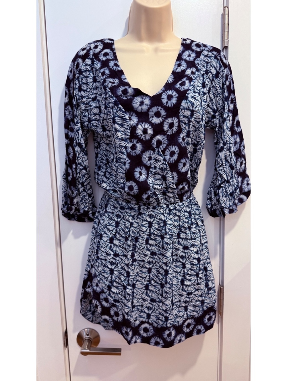 Sofia by ViX Blue White Print Resort Dress Cover Up